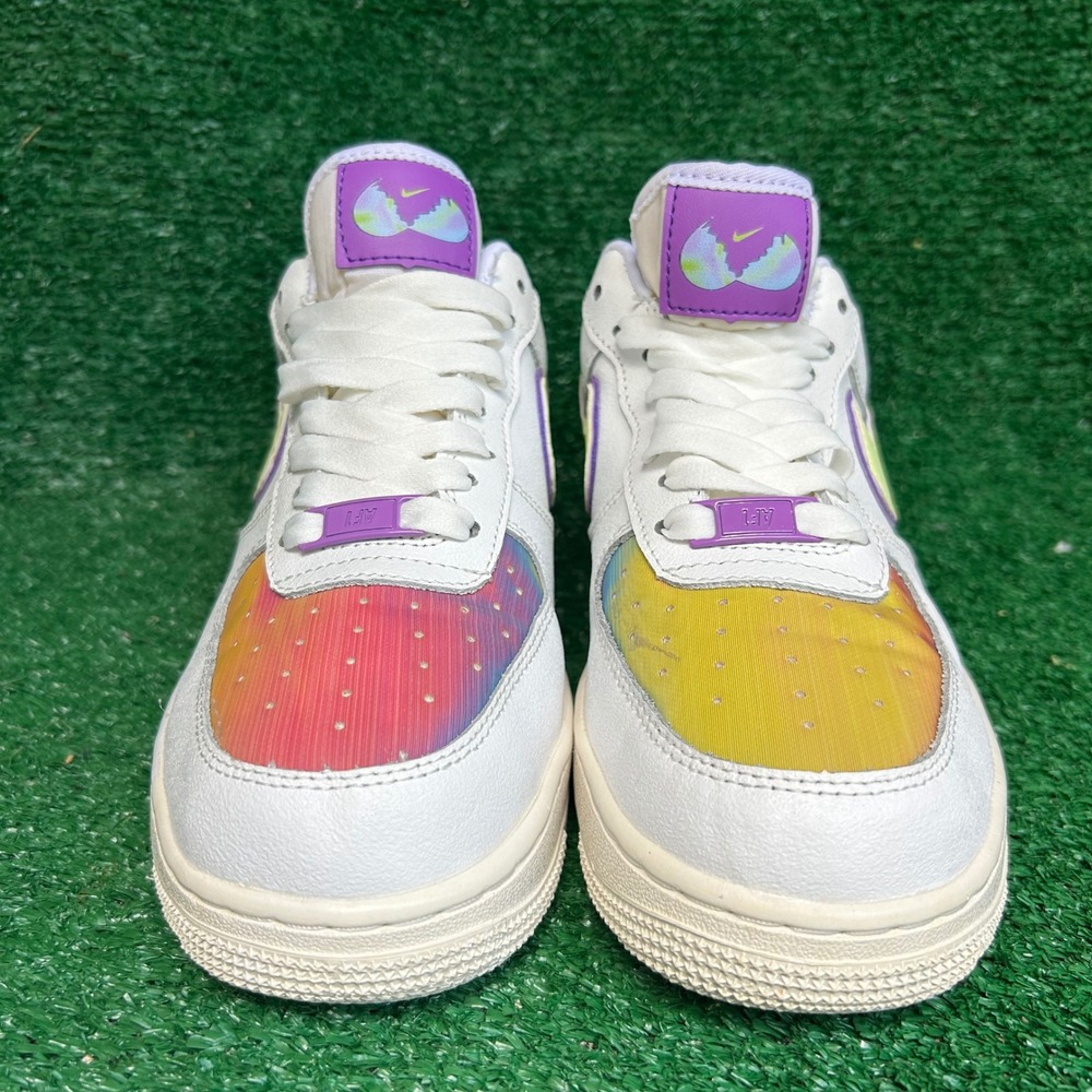 Nike Air Force 1 Low Easter 2020 White Multi Color CW0367-100 Womens Size 8